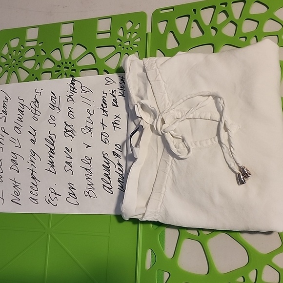 Indigo White Bell Sleeve Tunic with Tie Front - Picture 8 of 8